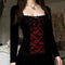 Blusa Elegante de Manga Larga con Encaje y Volantes