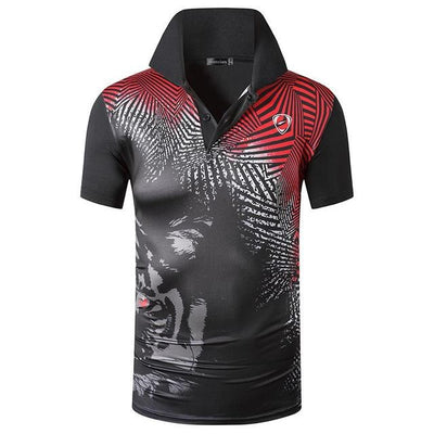 Polo Deportivo Manga Corta Rojo para Golf y Tenis - Image 45