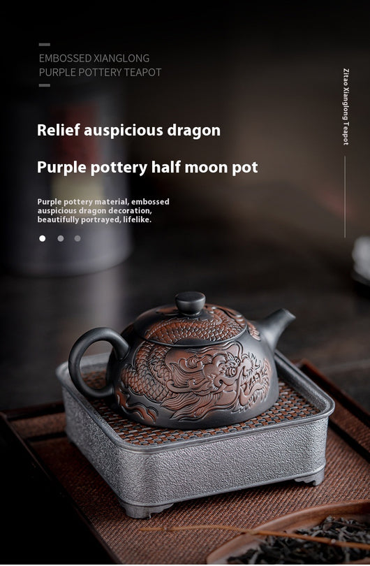 Tetera de Barro Púrpura Año del Dragón - Cerámica Artesanal Xianglong para Té Premium - Image 12