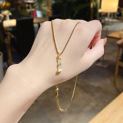 Collar de Perla en Acero Titanio de Diseño Exclusivo para Mujer - Image 9