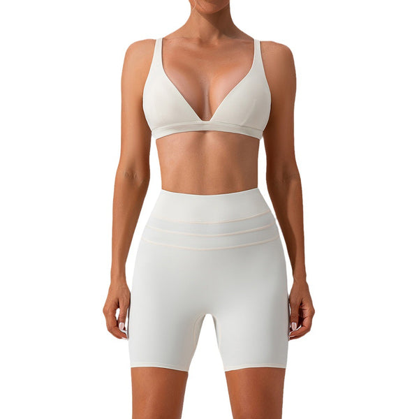 Conjunto Deportivo Yoga Ajustado Secado Rápido - Traje Fitness Training Efecto Segunda Piel