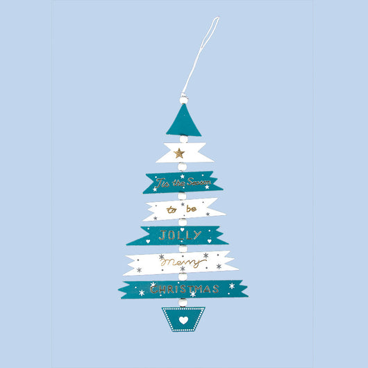 Adorno Colgante Árbol de Navidad Pintado Multicolor - Image 14