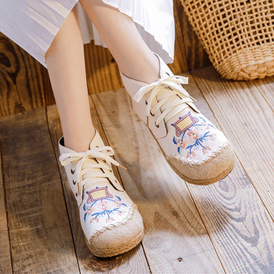 Zapatos Planos Étnicos Bordados para Mujer con Suela Antideslizante - Image 12