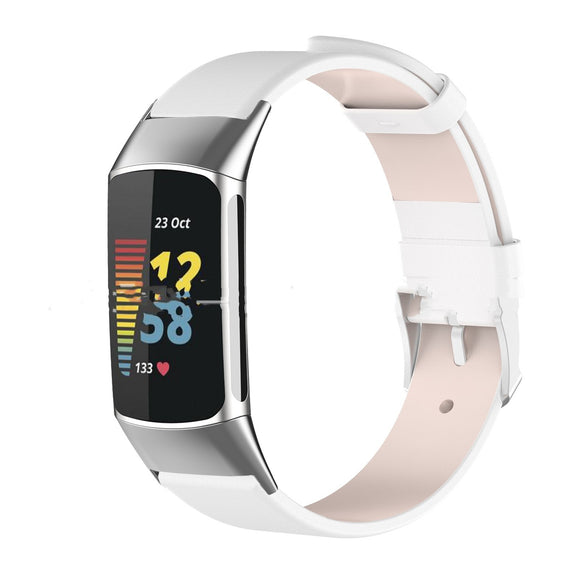 Leather Strap for Fitbit Charge 5 - Elegance and Comfort