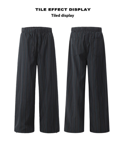 Pantalones Anchos de Rayas Vintage Americano - Casual y Cómodo para Mujer - Image 9