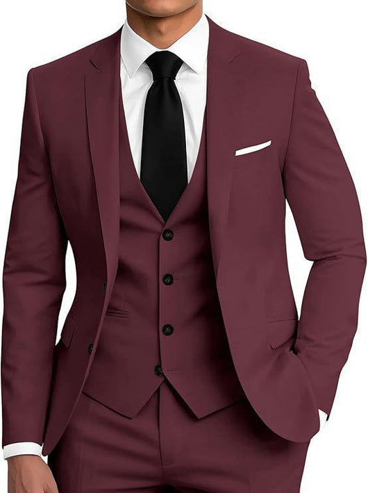 Traje de Negocios Tres Piezas con Botones Dobles para Hombre - Image 6