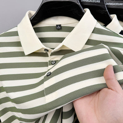 Saco Ejecutivo con Rayas Jacquard Transpirable y Absorbe Humedad - Image 3