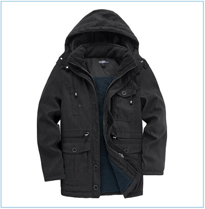Abrigo de Algodón Acolchado Talla Grande para Hombre - Image 28