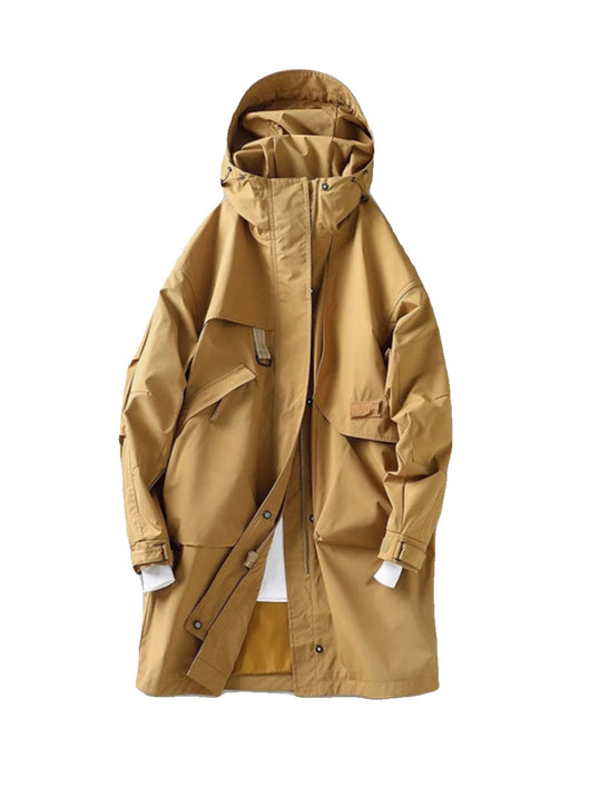 Abrigo Tipo Trench Hombre Primavera Otoño Largo - Image 2