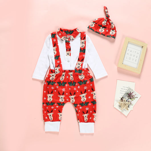 Conjunto de Tirantes Navideños Estampado Renos para Caballero - Image 4