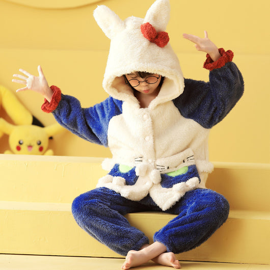Pijama Infantil Polar con Capucha - Franela Suave y Cálida - Image 4