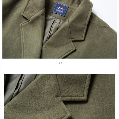 Abrigo Largo Grueso y Cálido para Hombre - Image 9
