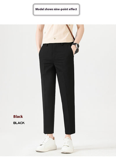 Pantalones Casuales Elásticos Slim Fit Lujo Ligero para Hombre - Image 19
