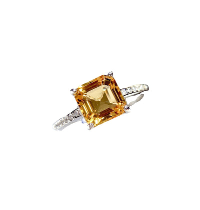 Anillo de Citrino Natural en Plata - Joya Trendy y Exquisita - Image 12