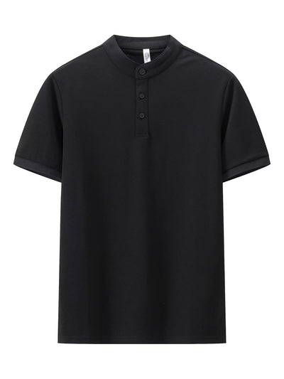Playera Hueca Jacquard de Manga Corta para Hombre - Image 8