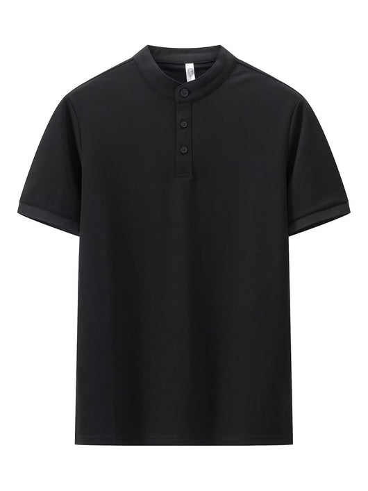 Playera Hueca Jacquard de Manga Corta para Hombre - Image 8