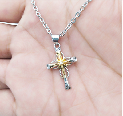 Dije Estrella Octagonal de Aleación con Cruz - Image 10
