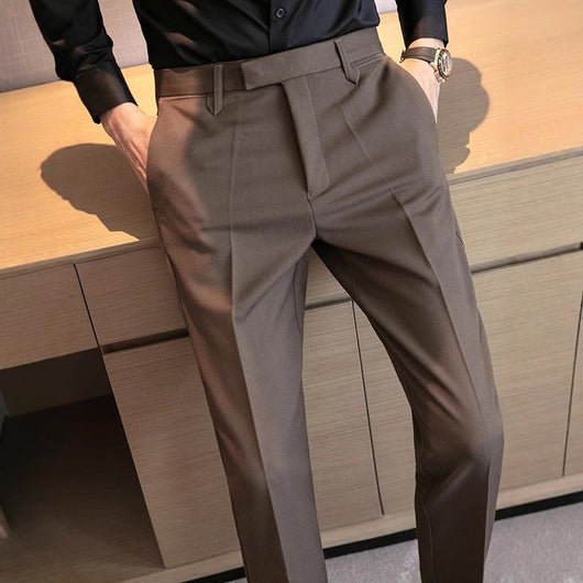 Pantalones de Vestir Clásicos Británicos para Hombre - Image 4