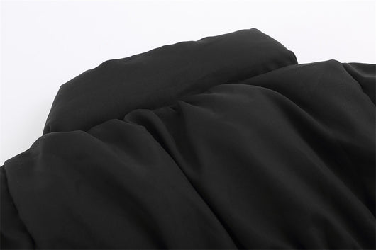 Abrigo Tipo Pan con Cuello Alzado y Costuras Plisadas en Contraste de Rayas para Hombre - Image 11