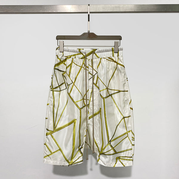 Shorts Cómodos con Estampado Abstracto en Tela Ligera - Image 2