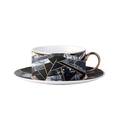 Taza de Café con Plato a Cuadros Diamante - Image 7
