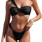 Traje de Baño Bikini Asimétrico con Corte Moderno para Mujer