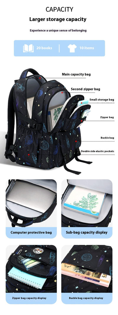 Mochila Escolar Cielo Estrellado - Diseño Moderno para Primaria y Secundaria - Image 16