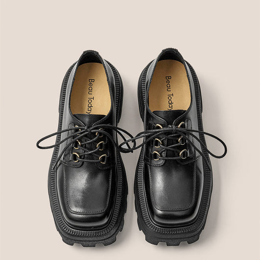 Zapatos de Plataforma con Tacón Grueso y Punta Cuadrada para Mujer - Image 5