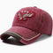 Gorra de Béisbol Vaquera Vintage Lavada con Bordado y Visera Curva