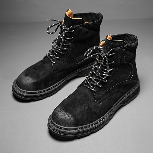 Botas Martin de Cuero para Hombre - Estilo Británico Versátil Otoño Invierno - Image 2