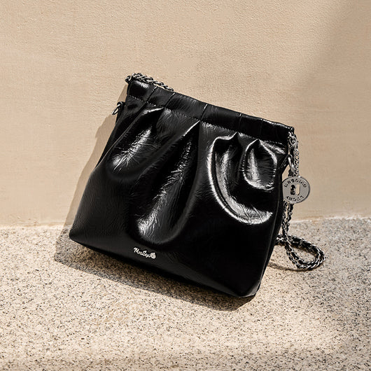 Bolsa de Hombro Tipo Cubo de Gran Capacidad con Cadena - Image 7