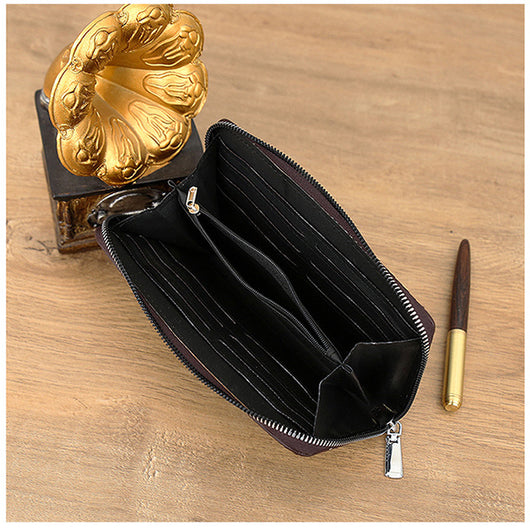 Cartera de Cuero para Hombre con Patrón Tejido - Image 12
