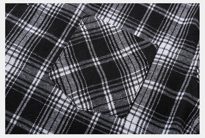 Camisa-Chaqueta Casual de Cuadros para Hombre - Image 29
