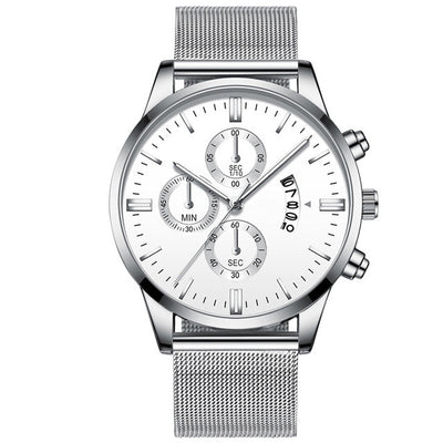 Reloj de Lujo para Hombre con Malla Metálica y Movimiento de Cuarzo - Image 35
