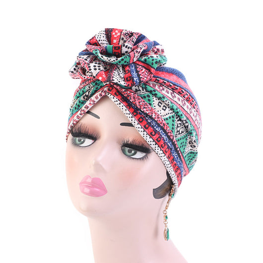 Sombrero Bandana de Algodón con Estampado Floral - Image 3