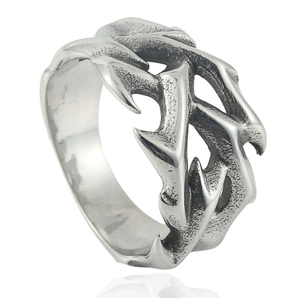 Anillo de Dragón Hueco en Acero Inoxidable Estilo Punk Retro para Hombre