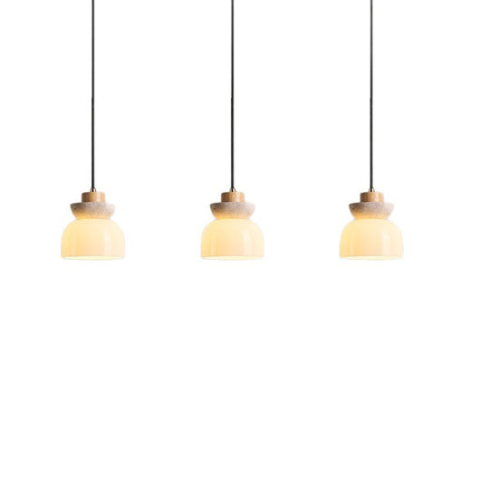 Lámpara de Mesita Estilo Japonés Minimalista en Madera Natural - Image 5