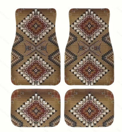 Tapete Bohemio Vintage para Auto - Alfombra Estilo Étnico - Image 14
