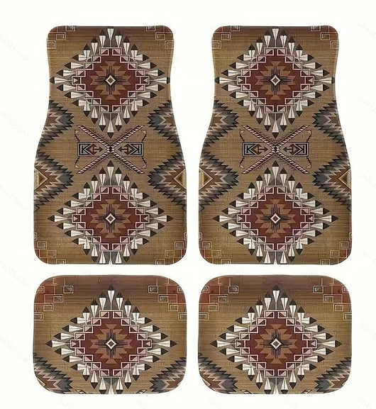 Tapete Bohemio Vintage para Auto - Alfombra Estilo Étnico - Image 14