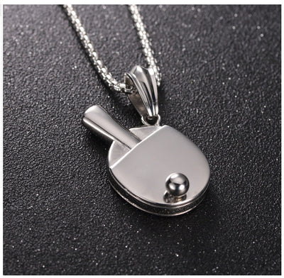 Dije de Tenis de Mesa para Hombre - Collar Hip-Hop Trendy con Colgante Declarativo - Image 11