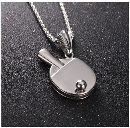 Dije de Tenis de Mesa para Hombre - Collar Hip-Hop Trendy con Colgante Declarativo - Image 11