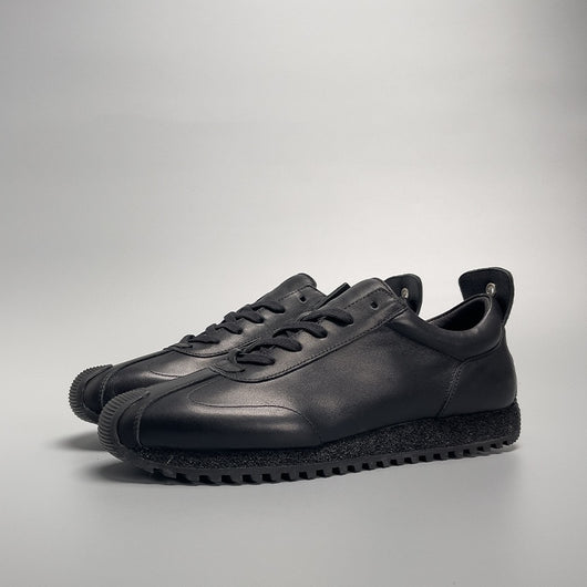 Zapatos Casuales de Cuero Genuino para Hombre - Diseño Simple en Negro - Image 10