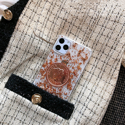 Funda para teléfono con lentejuelas doradas - Image 17