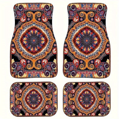Tapete Bohemio Vintage para Auto - Alfombra Estilo Étnico - Image 17