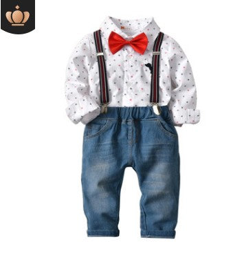 Conjunto de Ropa Otoñal para Niño - Sudadera y Pantalones Jeans - Image 2