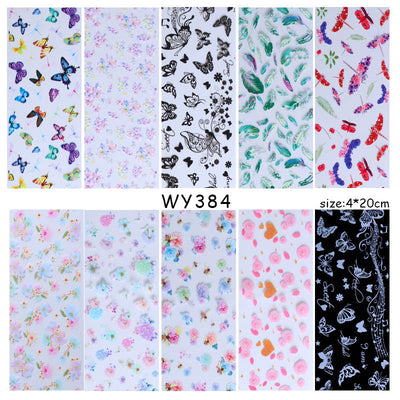 Calcomanías de Uñas Leopardo con Flores - Image 10