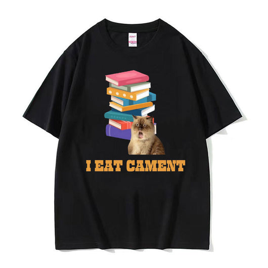 Camiseta Estampada Unisex Cuello Redondo Manga Corta Suelta - Image 10