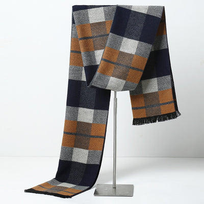 Bufanda Escocesa de Abrigo Suave con Toque Cashmere - Image 45