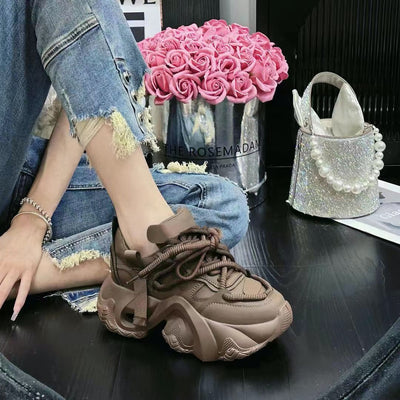 Zapatilla Deportiva Mujer Suela Gruesa Ligera con Plataforma Elevada - Image 3