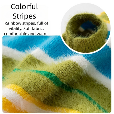 Suéter Rayado sin Mangas para Perros - Ropa de Otoño e Invierno para Golden Retriever y Mascotas - Image 3